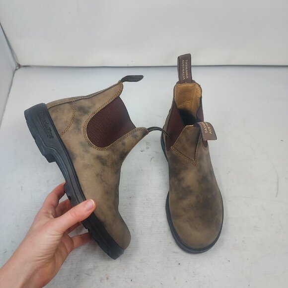 Blundstone WOMENS Chelsea Rustic Brown Boot - Picture 1 of 9